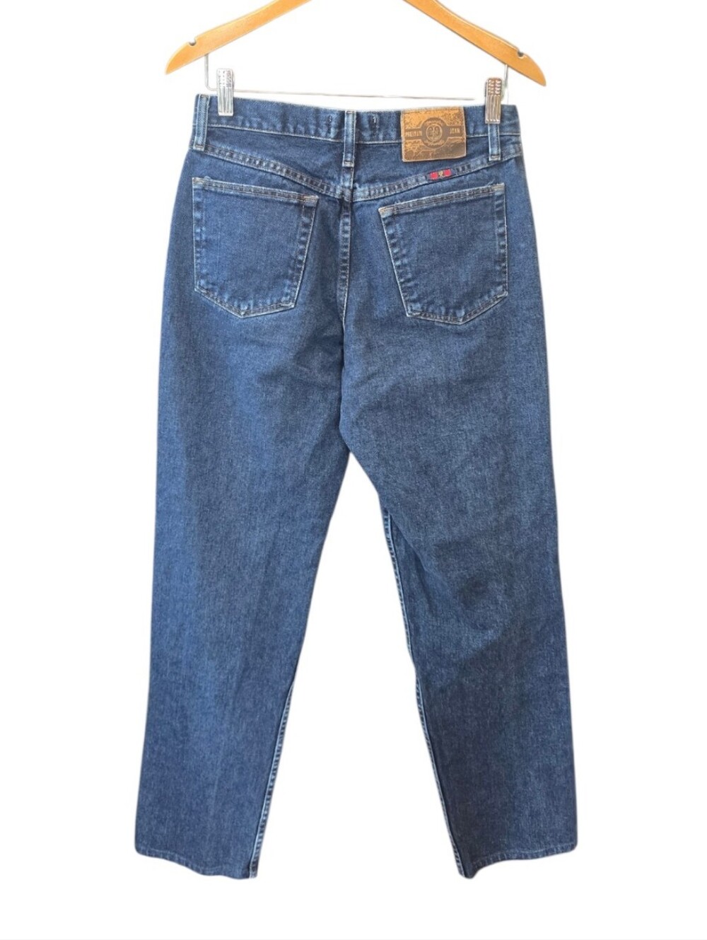 Wrangler 20X Calgary High Waist Relaxed Fit Straight Leg Blue Jeans 10 - Picture 2 of 8